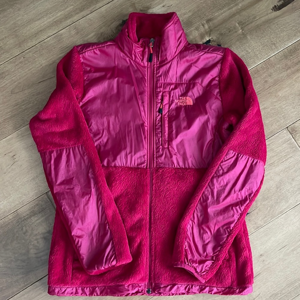 The North Face Raspberry Red Polartec fleece